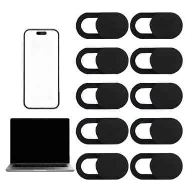 Imagem de 10 peças de capa para câmera de laptop, capa de webcam ultrafina para laptop, capa de câmera de computador, bloqueador de câmera para laptops, serve na maioria dos laptops/PC/tablet/smartphone para
