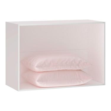 Imagem de Guarda Roupa Sapateira Modulado 50cm 1 Porta Alpes Luciane Móveis Branco Pf Com Verde Pf