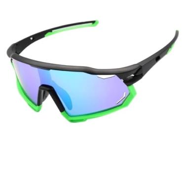 Imagem de Óculos de Sol Esportivo Polarizado Baixa Pace Premium Ciclismo Corrida Bike UV400 Masculino Feminino Unisex - Modelo Runner - Cacife Brand (Verde Espelhado)