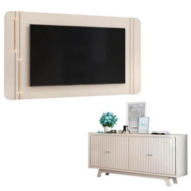 Imagem de Painel Para Suspenso Ariana E Aparador Buffet Mercuri Off White - Dj M