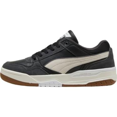 Imagem de PUMA Tênis masculino retrô Rebound Rebot, masculino, branco quente, cinza-vapor, branco, 42, preto/branco/cinza escuro/branco quente, 11.5