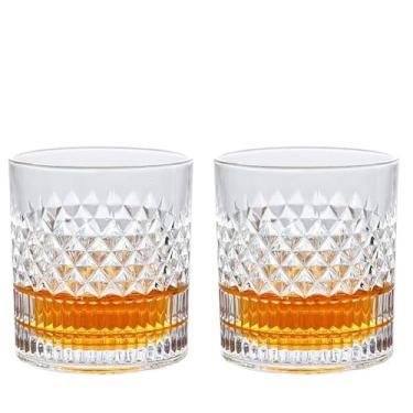 Imagem de Copos de uísque à moda antiga com caixa de luxo - estilo clássico vintage, ideias de presentes para ele, pai, marido, amigos, perfeitos para bebidas escocesas, bourbon, bebidas alcoólicas e coquetéis