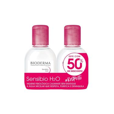 Imagem de Kit Sensibio H2O Bioderma Água Micelar 100ml e Ganhe 50% de Desconto na Segunda Unidade de 100ml