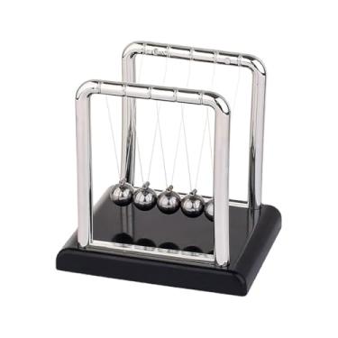 Imagem de Pêndulo de Newton Decorativo, 5 Esferas Metálicas, para Decoração e Demonstração Científica