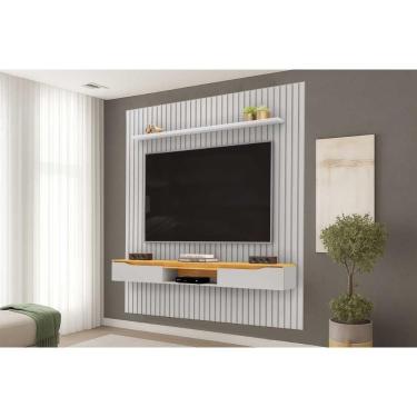 Imagem de Painel Home P/ Tv Isac 223x240cm Bali/cedro - Dj Móveis