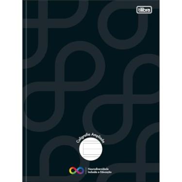 Imagem de Tilibra - Caderno de Caligrafia Pauta Ampliada Brochura Capa Dura Tilibra Neuro 40 Folhas - Capa Preto