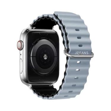 Imagem de Pulseira De Silicone Ocean Band Para Apple Watch Ultra Série 10 9 8 7 