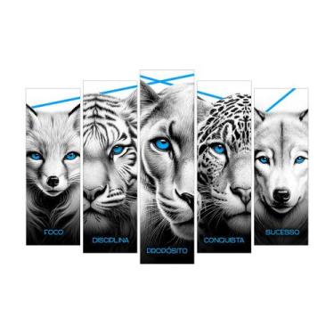 Imagem de Quadro Decorativo Escritório Conquista Propósito Leão Foco - GRUPO RAI