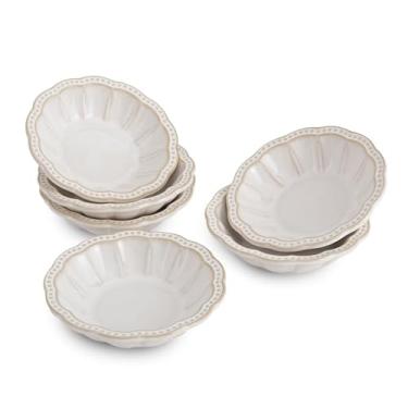 Imagem de Agyiuns Conjunto de 6 tigelas de cerâmica, tigelas pequenas boêmias para molho, 85 g, mini pratos de aperitivo para molho de soja, sushi, condimentos e acompanhamentos