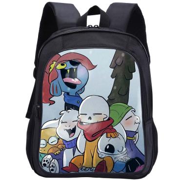 Imagem de Mochila Undertales Anime School Bag 26x14x33cm Oxford