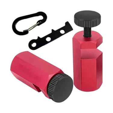 Imagem de Fenteer Conjunto de 2 peças de gabaritos para esquadro de carpintaria, incluindo batentes e pinos para ajuste.