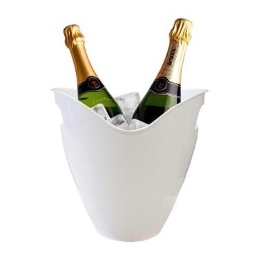 Imagem de Balde Acrilico 3,3l Reforçado Champanheira Neoplas, Branco