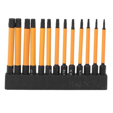 Imagem de KUIDAMOS Conjunto de Brocas Magnéticas Em Estrela Forte S2 Liga de Aço 13 PCS 3 "bit de Chave de Fenda de Haste Hexagonal para Montagem de Móveis, Manutenção de Garagem, Reparo de Veículos, Construção