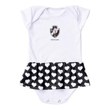Imagem de Body Vestido Vasco Corações Torcida Baby