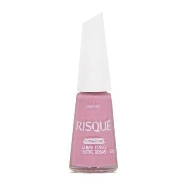 Imagem de Esmalte Risqué Rosa Cremoso Clima Tenso Entre Rosas 8ml, 8ML, Rosa