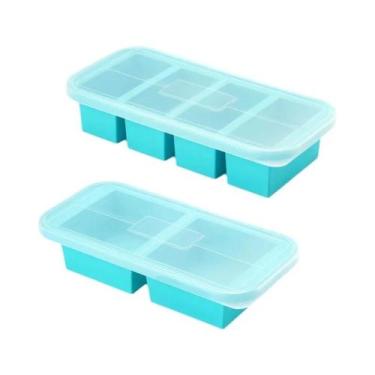 Imagem de Forma De Silicone Para Congelador Com Tampa, Caixa De Armazenamento De