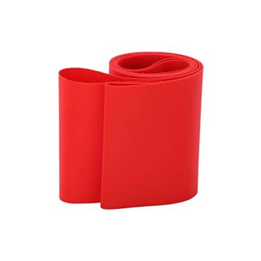 Imagem de aqxreight ZTTO Fita de Tira de 80 Mm para Pneus de 26 Polegadas, Acessório de Forro de Pneu de Bicicleta Com Punção Em PVC (Vermelho)
