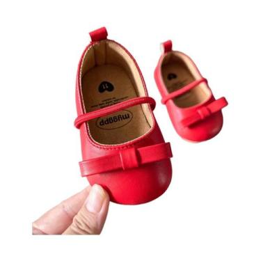 Imagem de Sapatos De Couro Multicoloridos Para Bebês, Meninos E Meninas, Sola De