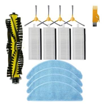 Imagem de Side Brushes Hepa Filter Mop Cloth Main Brush Compatible With Neatsvor X500/600 Tesvor X500 Robotic Vacuum Cleaner Accessories Replacement(3)