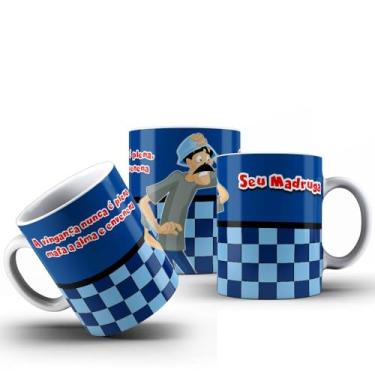 Imagem de Caneca Série Turma Do Chaves Todos Os Personagens Porcelana 325ml (SEU MADRUGA)