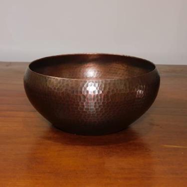 Imagem de Lavagem de chá de cobre puro, lavatório de chá grosso, tigela de lavagem manual de chá, cinzeiro de cobre puro, conjunto de chá de cobre puro, presente de saúde (grande lavagem regular de chá)