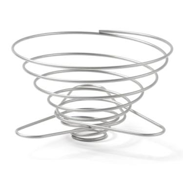 Imagem de Chiffonade Coador de café dobrável de aço inoxidável – Suporte portátil para acampamento, viagem e escritório, dobrável até 10 mm (médio)