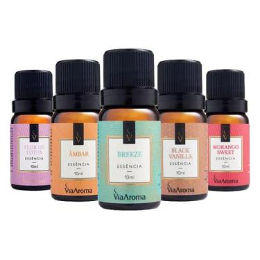 Imagem de Essencias Para Difusor Aromatizador Kit Com 5 - VIA AROMA