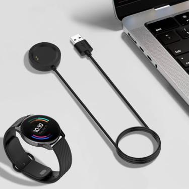 Imagem de Carregador compatível com cabo OnePlus Watch, carregador de substituição de 1 m, cabo de clipe de carregamento
