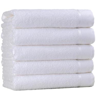 Imagem de Kit 10 Toalha Rosto 50x80cm Gramatura 400g Branca