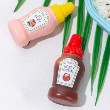 Imagem de Mini Frasco Refilável de Ketchup para Salada e Caixa de Almoço Bento (2KIT)