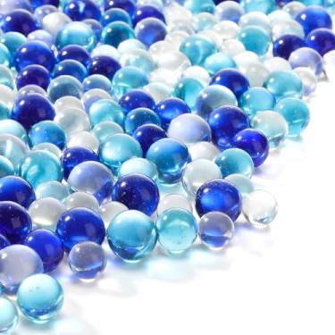 Imagem de Sratte Enchimento de vaso de pedra preciosa de mármore de vidro transparente 12, 10 e 6 mm contas de vidro transparentes pequenas mármores redondos decorativos pedras preciosas para estilingue