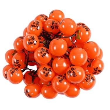 Imagem de Bothyi Luzes de caqui festivas, leves e decorativas para o Ano Chinês, ideais para decorar árvores, pátios, festas e jardins, 5cm 6m 40 Led Palavra