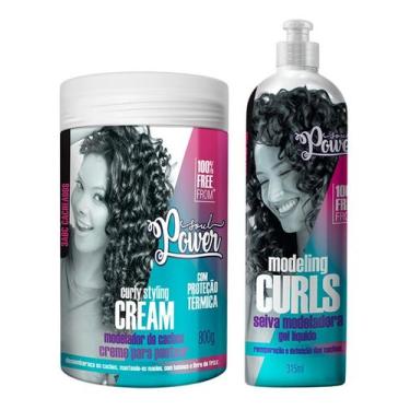 Imagem de Kit Soul Power Curly Styling Cream 800g + Modeling Curls