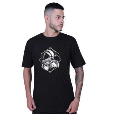 Imagem de Camiseta Unissex Astronauta Nasa, Preto, P