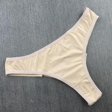 Imagem de Calcinha Lisa Fio Duplo Asa Delta Não Marca - Beleza Brasileira, Choco