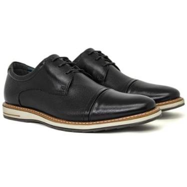 Imagem de Sapato Masculino Democrata Oliver Social Clássico Cadarço Couro Conforto 273202-Masculino