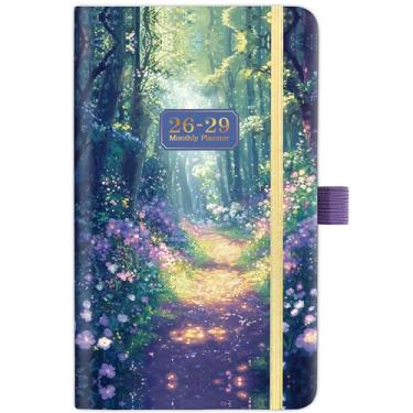 Imagem de Calendário de bolso 2026-2029 - Calendário de bolso mensal de 3 anos de julho de 2026 a junho de 2029, 16,3 cm x 9,7 cm, calendários de bolso para bolsa, agenda mensal com marcador de página