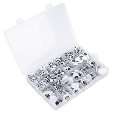 Imagem de Generic Acessórios de Fantoche Olhos Móveis Práticos para Projetos Artesanais Boneca Urso Brinquedo Preto e Branco Olhos de Plástico 4-25mm