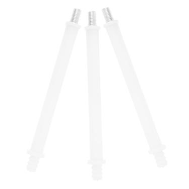 Imagem de SEWACC 3 peças de substituição para escovas de vaso sanitário, hastes de plástico, fixação de parafuso, aderência resistente para banheiro e banheira, uso versátil em banheiros públicos de hotéis