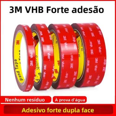 Imagem de Fita Adesiva Dupla Face 3M VHB Forte E Impermeável, Alta Viscosidade, 