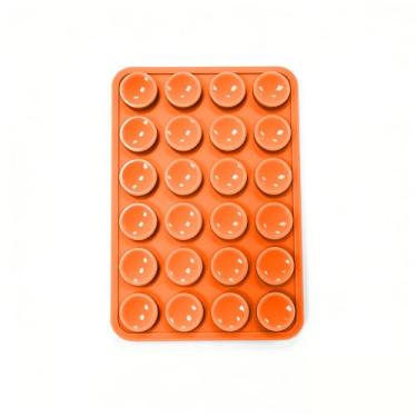 Imagem de Suporte de telefone com sucção dupla face de silicone, aderência adesiva removível, acessório de selfie e vídeo com as mãos livres, suporte de sucção de telefone TikTok tendência para iPhone e Android