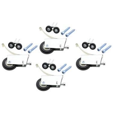 Imagem de Wswqop Rodízios para Portas de Correr, Rodízios para Guarda-roupas, Fáceis de Instalar, Multifuncionais para Portas de Correr de Vidro No Banheiro, Substitui