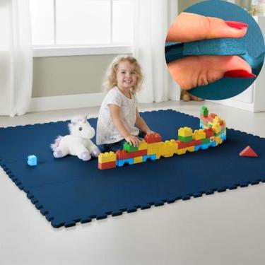 Imagem de Kit 10 Placa EVA 50x50 10mm Tapete Tatame Manta Borracha Piso Emborrac