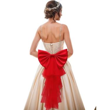 Imagem de Unykaflor Laço destacável para vestido, vestido de casamento, laço e acessório para vestido de formatura, cinto de noiva