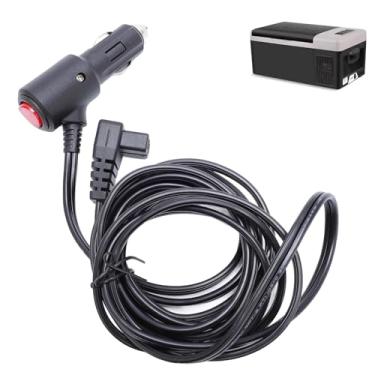 Imagem de Jiawu Adaptador de Alimentação para Geladeira de Carro, Cabo de Alimentação de 12V 24V Com Indicador de Interruptor Vermelho, Comprimento de 9,8 Pés, para Refrigerador de Freezer RV
