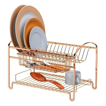 Imagem de escorredor de pratos de dupla camada