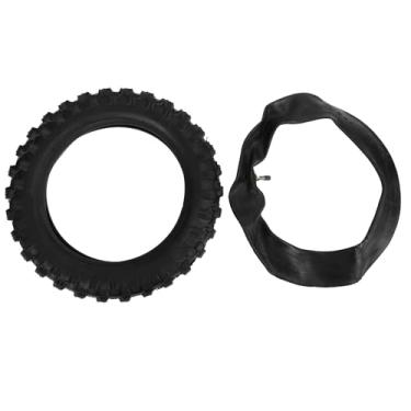 Imagem de Fydun Conjunto de Pneu e Câmara de Ar para Bicicleta de Sujeira de 10 Polegadas, Substituição de Pneu Off Road de Borracha para CRF50 XR50 DRZ70 JR50, Com Tração Aprimorada para de
