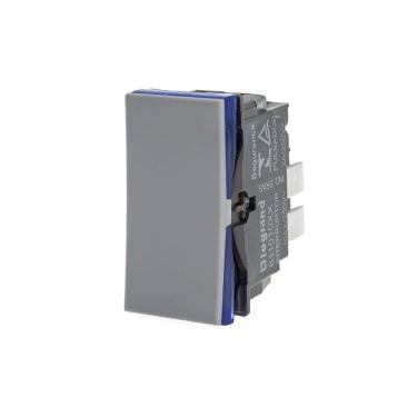 Imagem de Interruptor Simples 10A 250V Sem Placa Pial Plus+ - Cinza