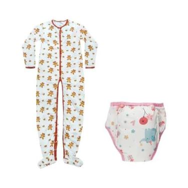 Imagem de Conjunto De Pijama Macacão Adulto Com Calças De Treino, Macacão Longo 