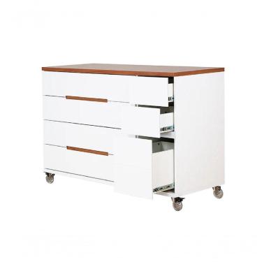 Imagem de Cômoda Infantil Crescer Sleeper - Branca E Madeira